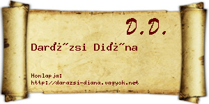 Darázsi Diána névjegykártya