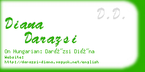 diana darazsi business card